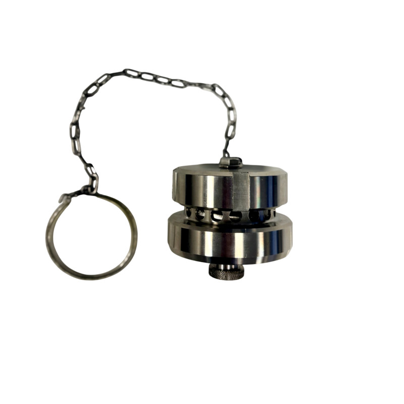 CLAPET PRESSION/DEPRESSION INOX 304 FEM 50 MACON AVEC CHAINETTE