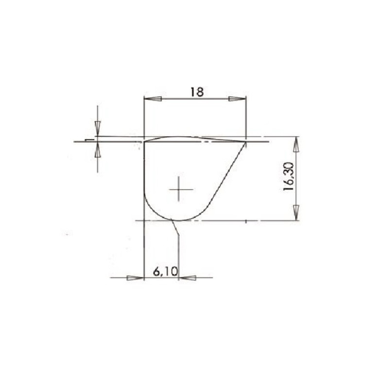 JOINT EPDM 45SH. F410x450 P/PORTE OVALE