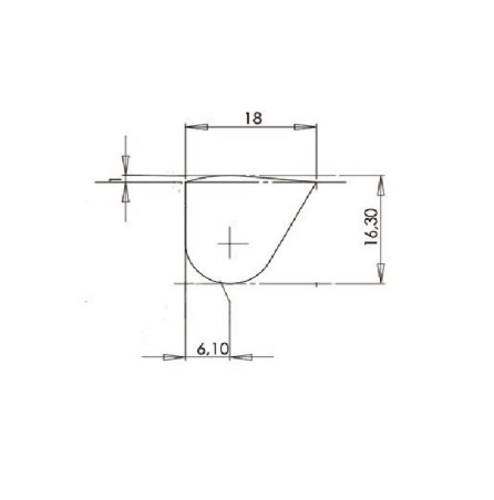 JOINT EPDM 45SH. F410x450 P/PORTE OVALE
