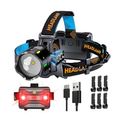 LAMPE FRONTALE IP65 - 210000 LUX - 8000K