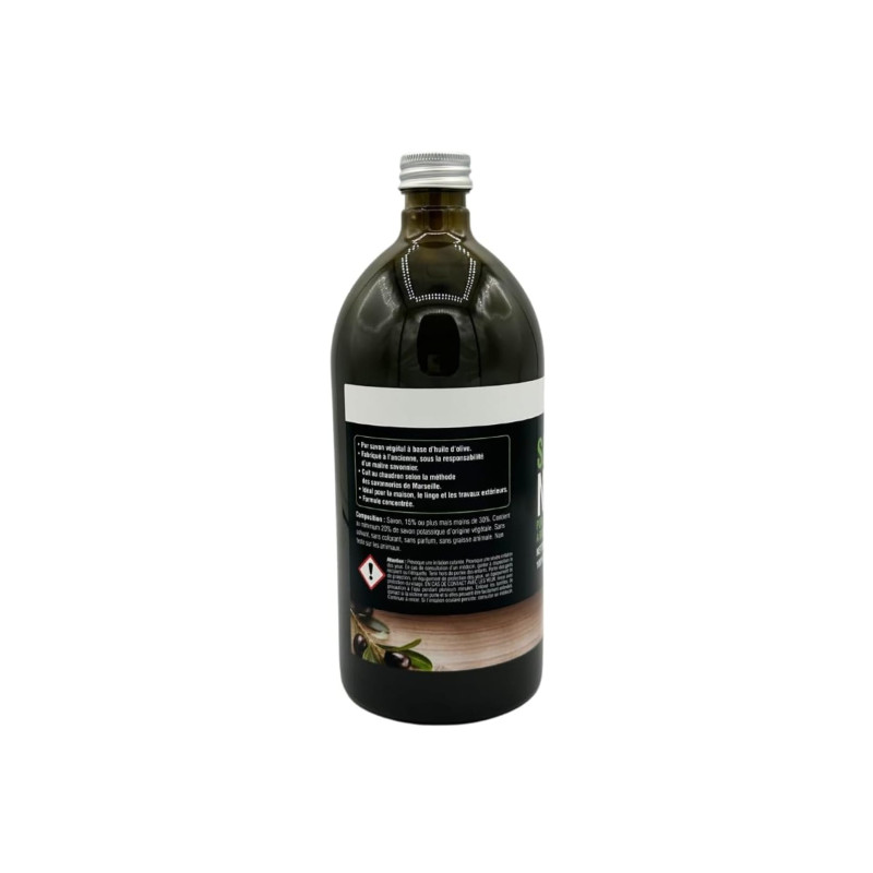SAVON NOIR LIQUIDE NATUREL A L'HUILE D'OLIVE 1L 