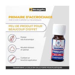 PRIMAIRE D'ACCROCHAGE POUR COLLE CYANO SPECIAL PLASTIQUES 10ml