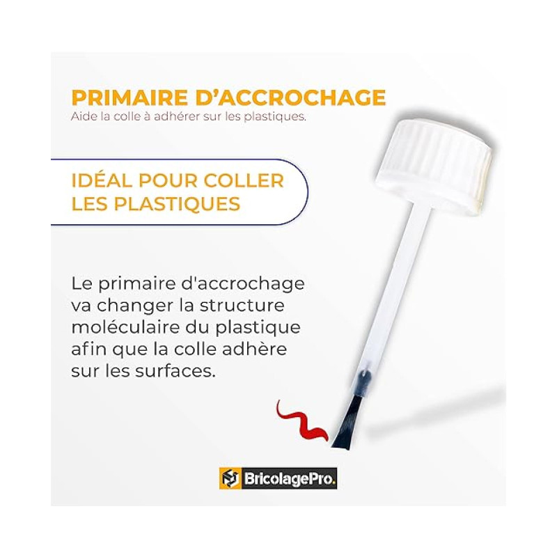 PRIMAIRE D'ACCROCHAGE POUR COLLE CYANO SPECIAL PLASTIQUES 10ml
