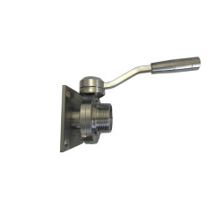 VANNE PAPILLON MALE MACON A BRIDE CARREE +BOUCHON INOX