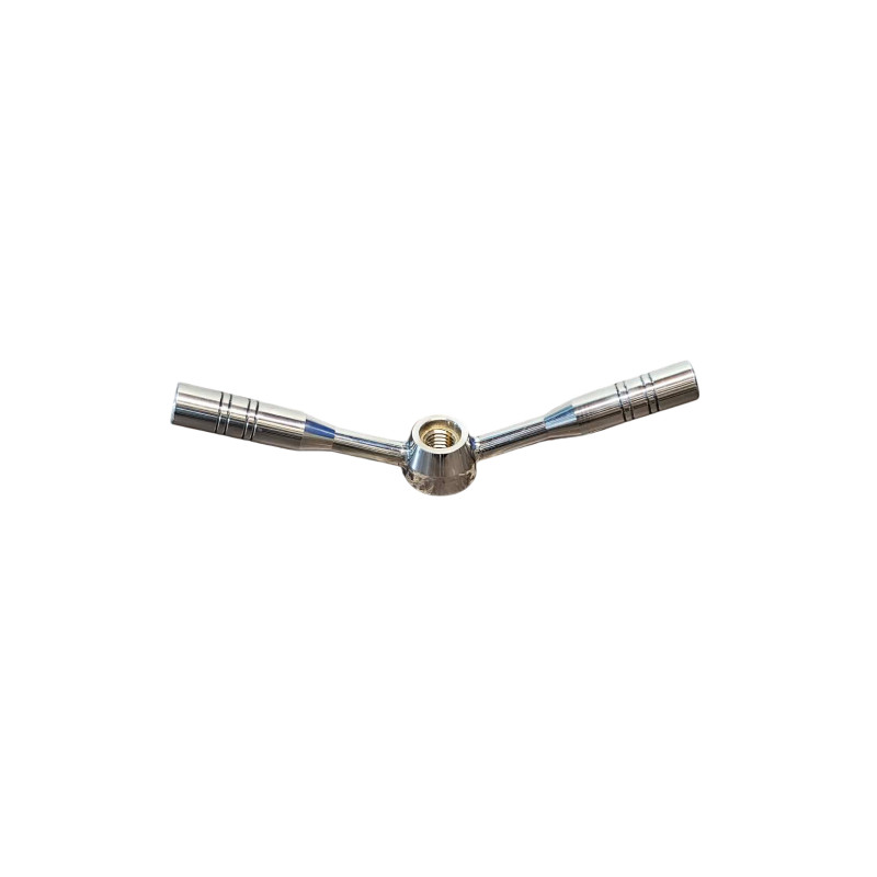 MANETTE EL 2 BRINS INOX M14 INSERT LAITON GRAND MOD. (LTotale 190mm)